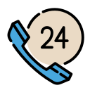 24-hour telephone service Icon