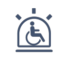 Supervision and early warning of disabled people with difficulties Icon