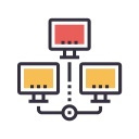 Distributed database Icon