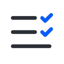 Menu bar - customer - batch customer task Icon