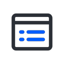 Menu bar - inventory - inventory ledger Icon