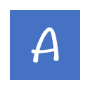 A_ square_ solid_# 4472c4_ Letter a Icon