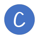 C_ round_ solid_ Letter C Icon