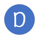 D_ round_ solid_ Letter D Icon