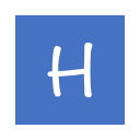 H_ square_ solid_ Letter H Icon