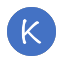 K_ round_ solid_ Letter K_ by_ climei Icon