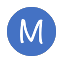 M_ round_ solid_ Letter M_ by_ climei Icon