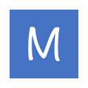 M_ square_ solid_ Letter M Icon