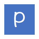 P_ square_ solid_ Letter P Icon