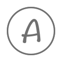 A_ round_ Letter a_ by_ climei Icon