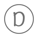 D_ round_ Letter D Icon