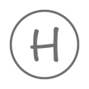H_ round_ Letter H Icon