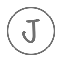 J_ round_ Letter J Icon