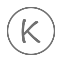 k_ round_ Letter K Icon