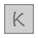 K_ square_ Letter K Icon