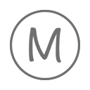 M_ round_ Letter M Icon