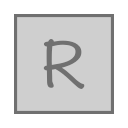 R_ square_ Letter R Icon