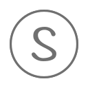 S_ round_ Letter S Icon