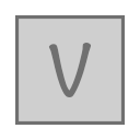 V_ square_ Letter V Icon