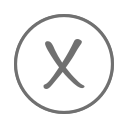 X_ round_ Letter X Icon