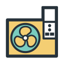 Color block - external fan Icon