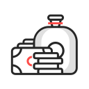 Line drawing color - pot Icon