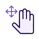 Five finger movement Icon