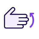 Five fingers up rotation Icon