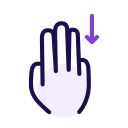 Three finger slide Icon