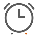 Linear alarm clock Icon