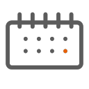 Linear calendar Icon