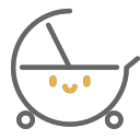 Stroller crib Icon