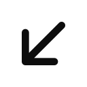 arrow-left-down Icon