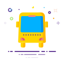 8- school bus Icon