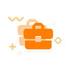 MBE style multicolor icon - briefcase Icon