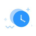 MBE style multicolor icon - time Icon