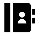 Address book fill Icon