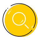 Magnifying glass, search Icon