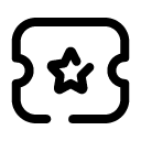 Ticket Star Icon
