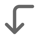 Cornerleftdown arrow Icon