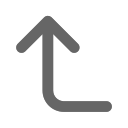 Cornerleftup arrow Icon