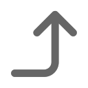 Cornerrightup arrow Icon