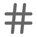 Hash well number Icon