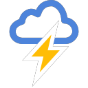 Weather - lightning weather Icon