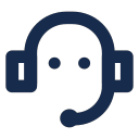 live support agent headset Icon