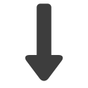 Down arrow thick small Icon
