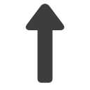 Up arrow thick small Icon