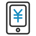 Mobile banking management Icon