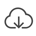 Cloud download _o Icon
