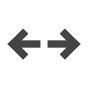 The end expands left and right Icon